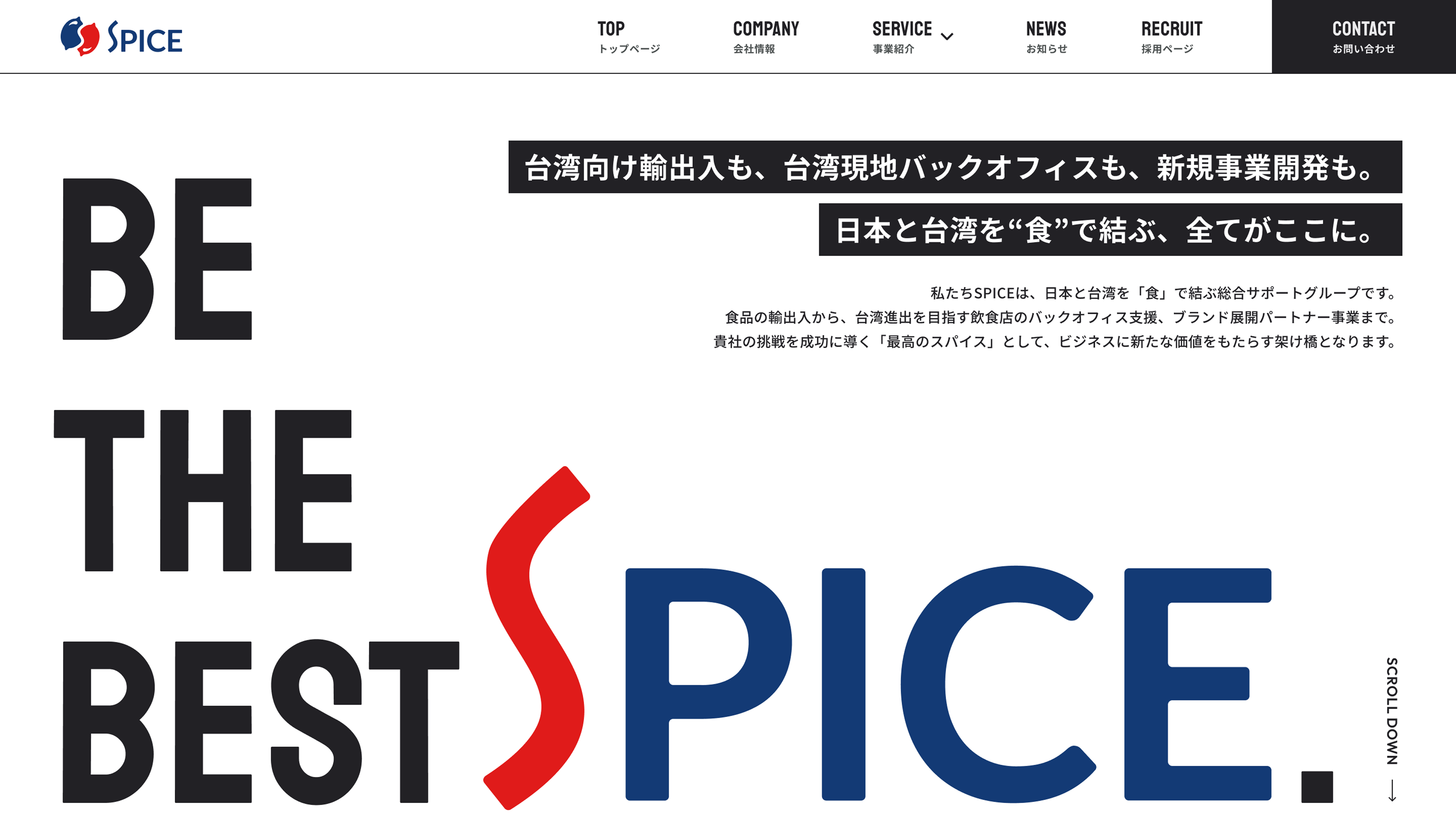 SPICE Inc. Web Design